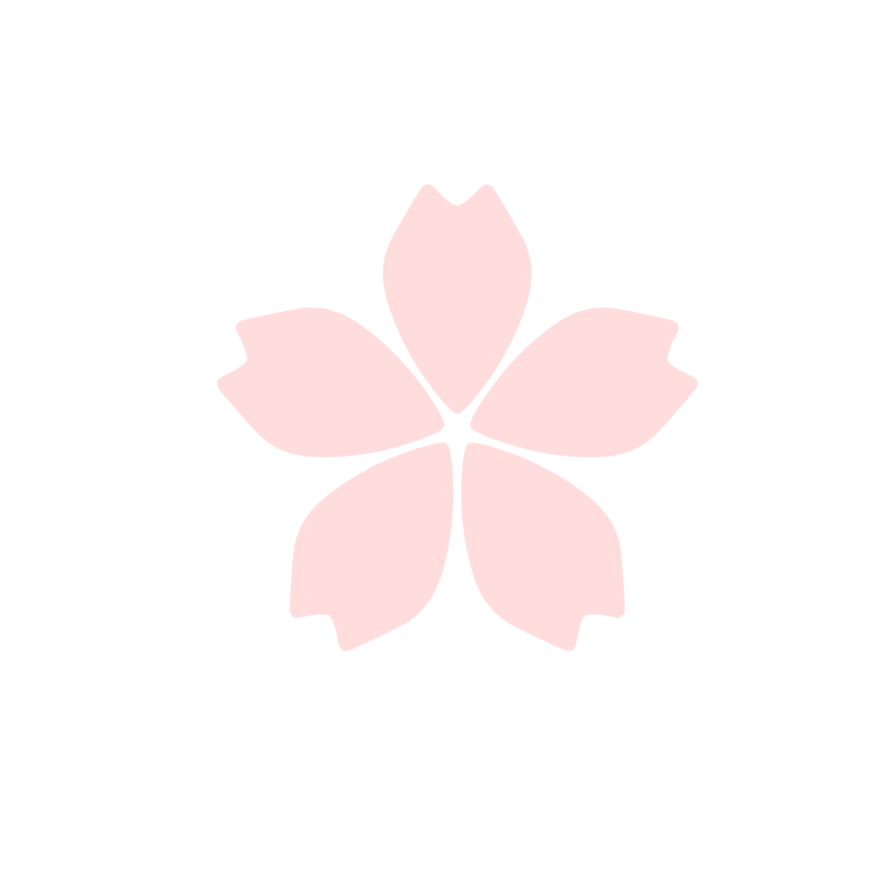 A speech bubble with a sakura.